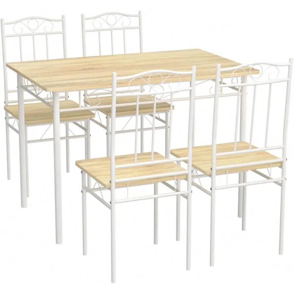 Metal Ayaklı Ahşap Sandalye