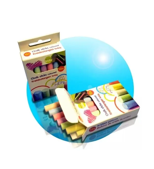 12'li Renkli Tebeşir