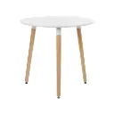 Yuvarlak Beyaz Yemek Masası