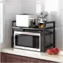 Ayarlanabilir Siyah Mutfak Rafı