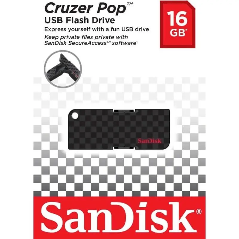 Sandisk Cruzer Pop USB Flash Bellek 16GB