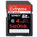 SanDisk Extreme SDHC UHS-I SD Kart  4GB