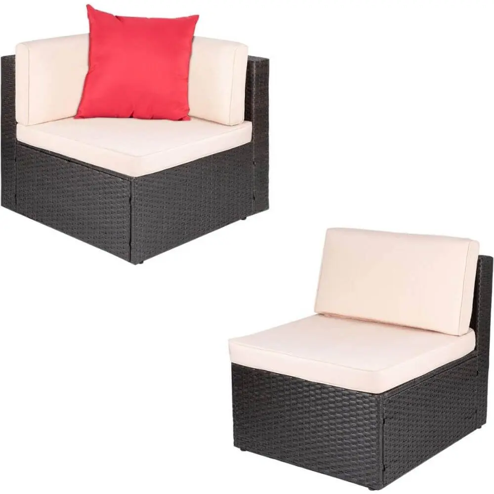 Rattan Örgü Bahçe Takımı Tekli Parça