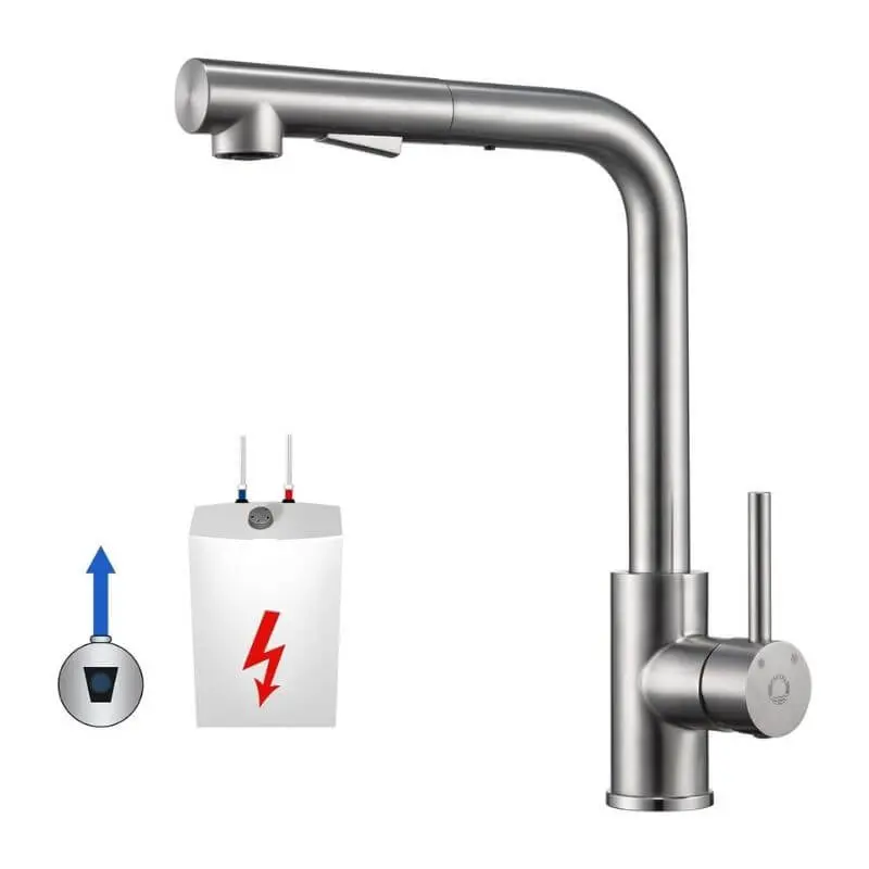 Cecipa Gümüş Mutfak Musluğu