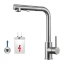 Cecipa Gümüş Mutfak Musluğu