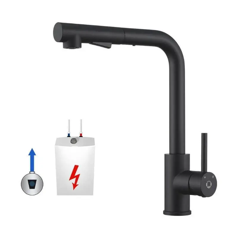 Cecipa Siyah Mutfak Musluğu 