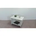 50x75cm Beyaz Dikdörtgen Sehpa