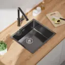 Cecipa Antrasit Paslanmaz Çelik Tezgah Altı Mutfak Evyesi 