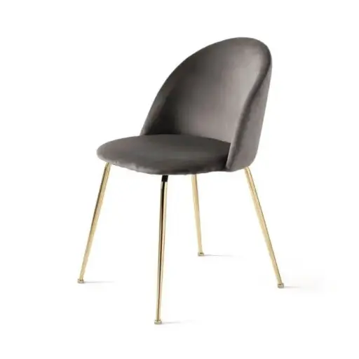 Altın Ayaklı Gri Sandalye