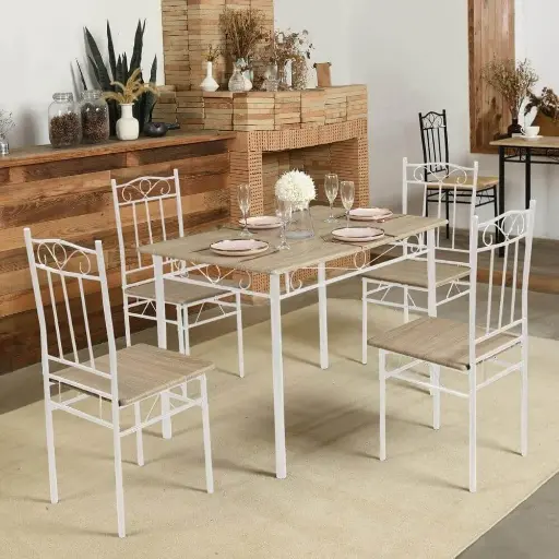 Metal Ayaklı Ahşap Sandalye