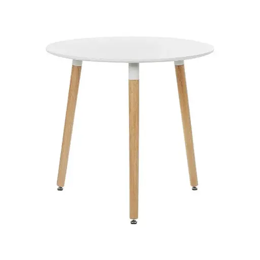 Yuvarlak Beyaz Yemek Masası