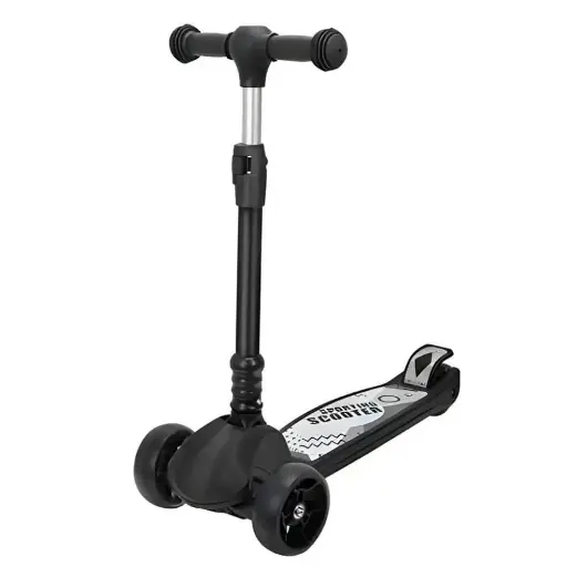 Siyah Scooter Işıklı Teker
