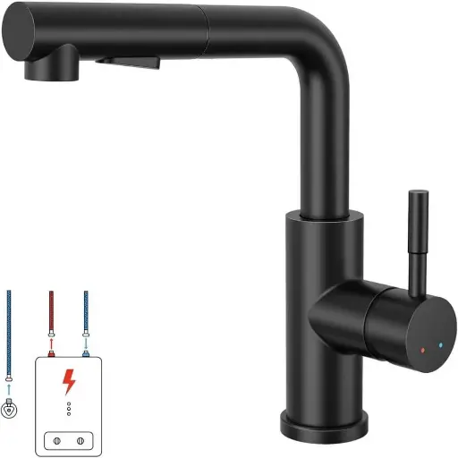 Lonheo Mutfak Musluğu Siyah