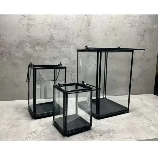 3 Parça Set Mumluk Siyah